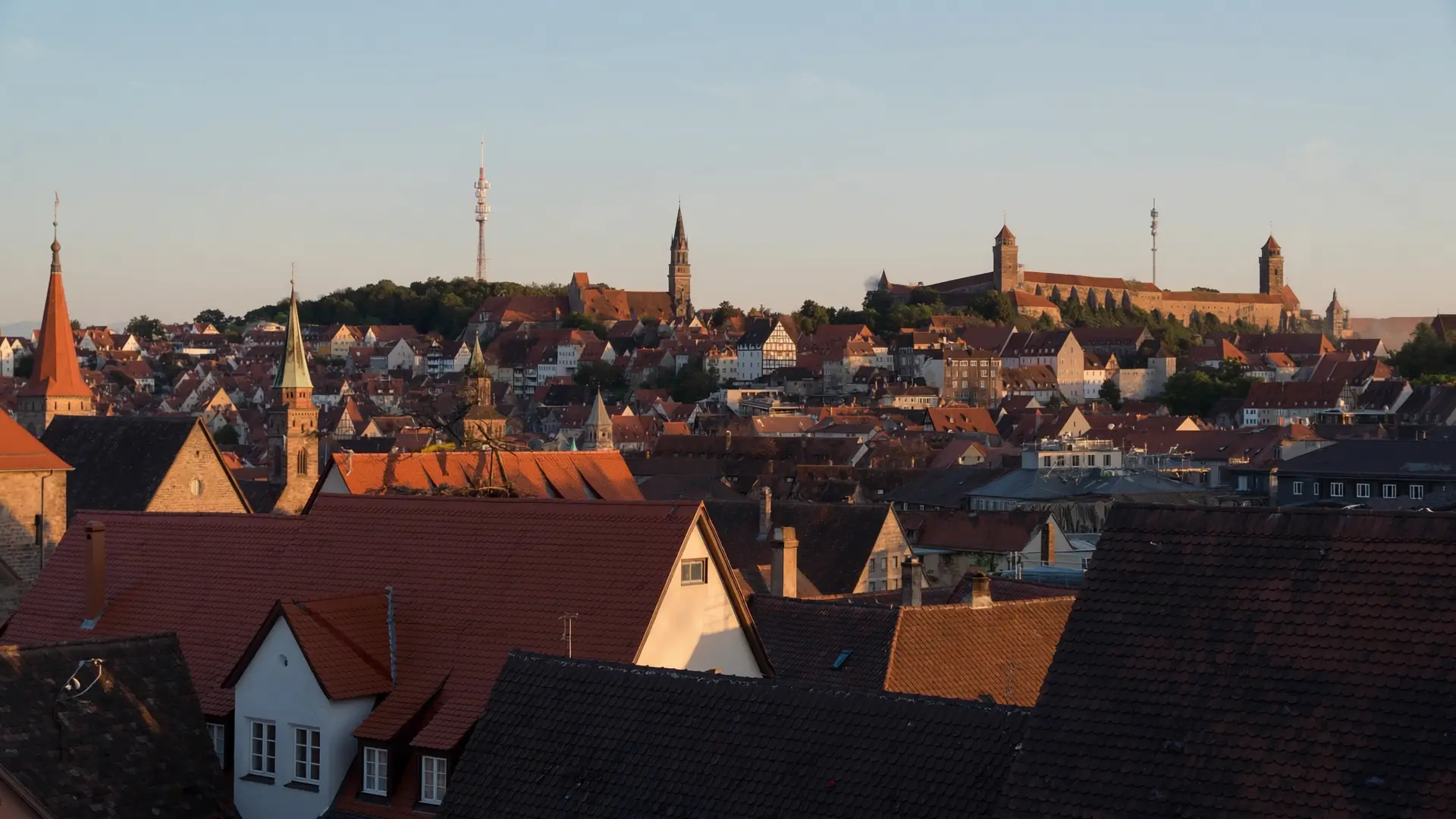 Nürnberg Altstadt-Panorama mit Blick zur Kaiserburg
